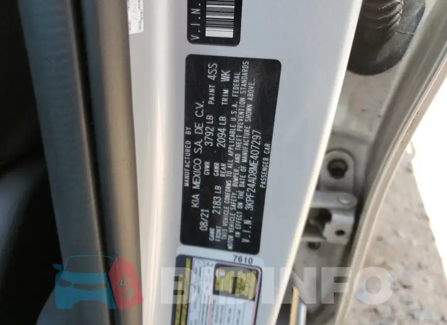 3KPF24AD8ME407297 Photo# 12
