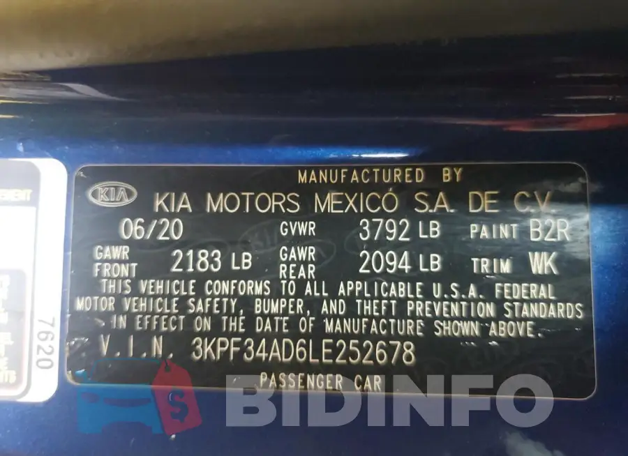 3KPF34AD6LE252678 Photo# 13