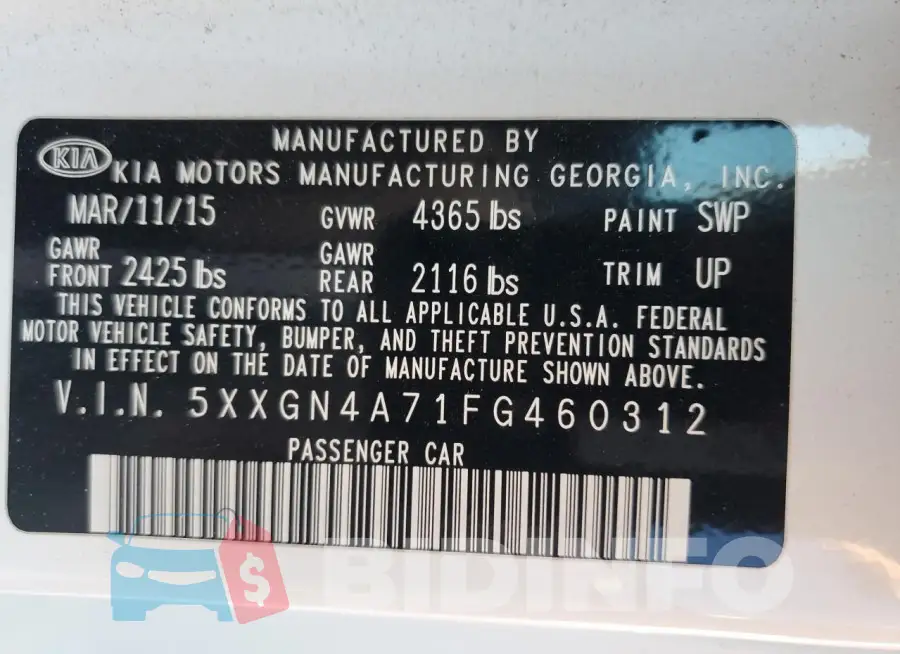 5XXGN4A71FG460312 Photo# 12