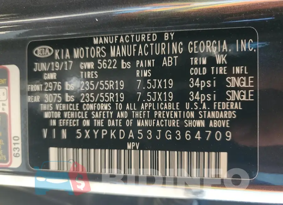 5XYPKDA53JG364709 Photo# 13