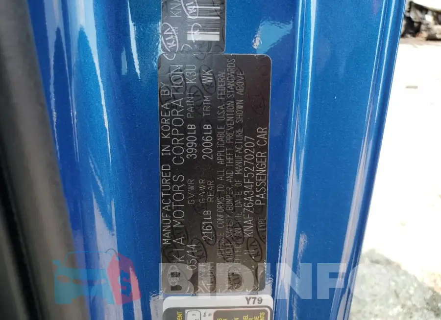 KNAFZ6A34F5270207 Photo# 12