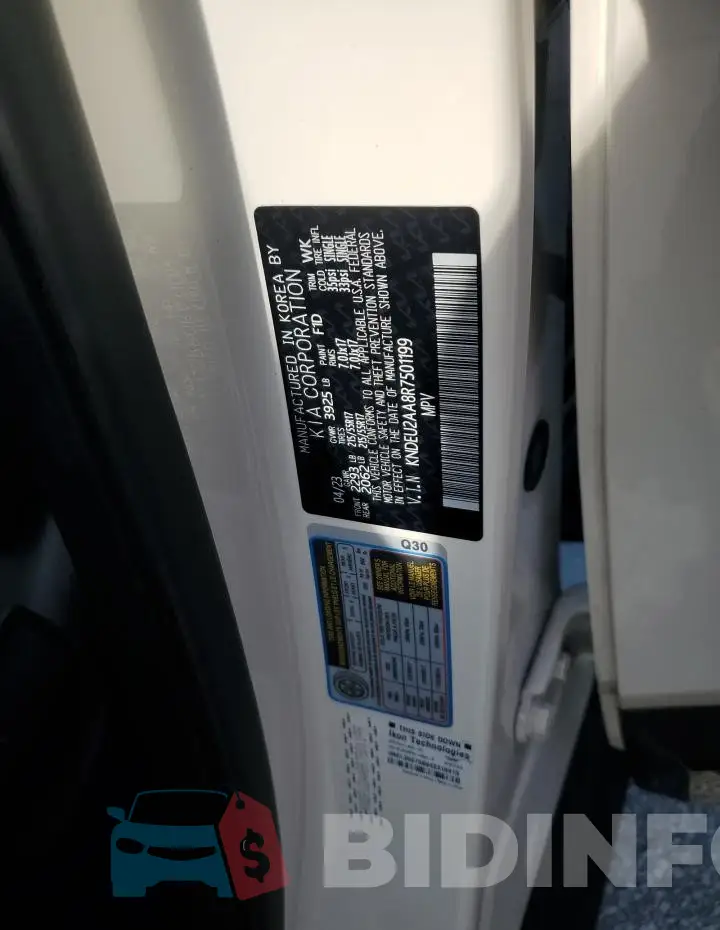 KNDEU2AA8R7501199 Photo# 14
