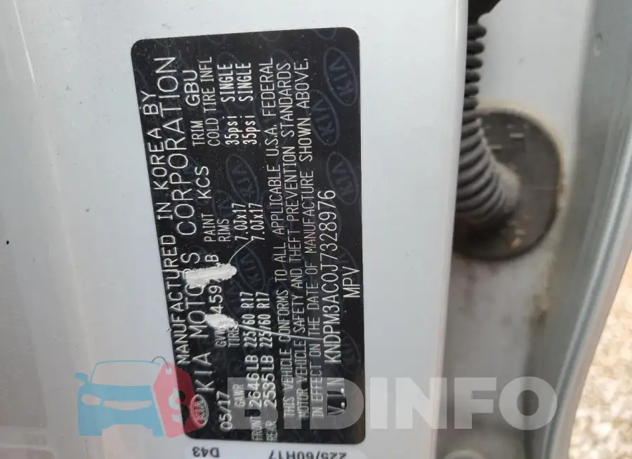KNDPM3AC0J7328976 Photo# 13