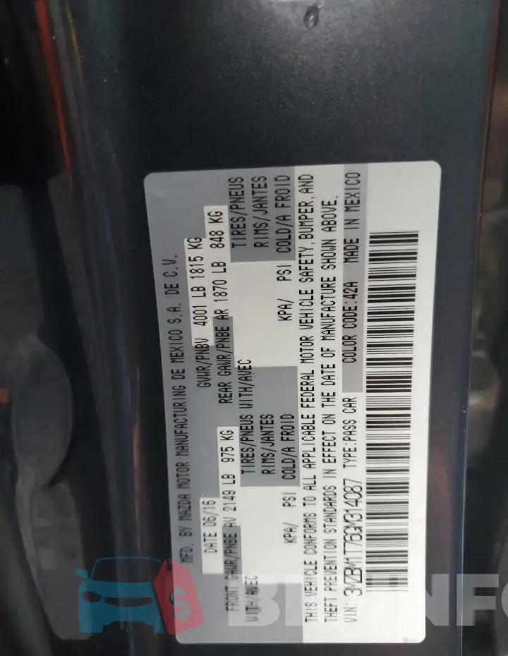 3MZBM1T76GM314087 Photo# 13