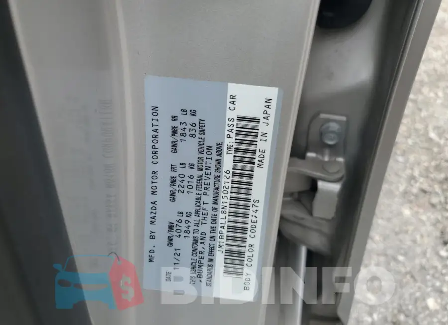 JM1BPALL8N1502126 Photo# 13