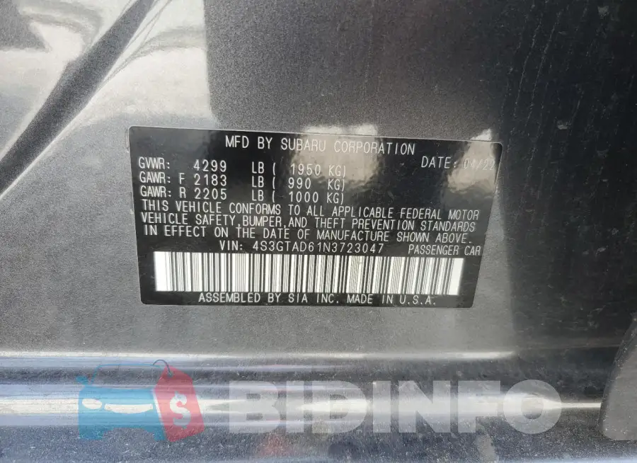 4S3GTAD61N3723047 Photo# 13