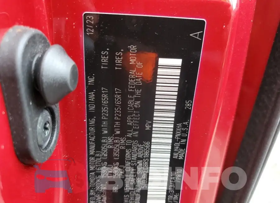 5TDJRKEC8RS186566 Photo# 14