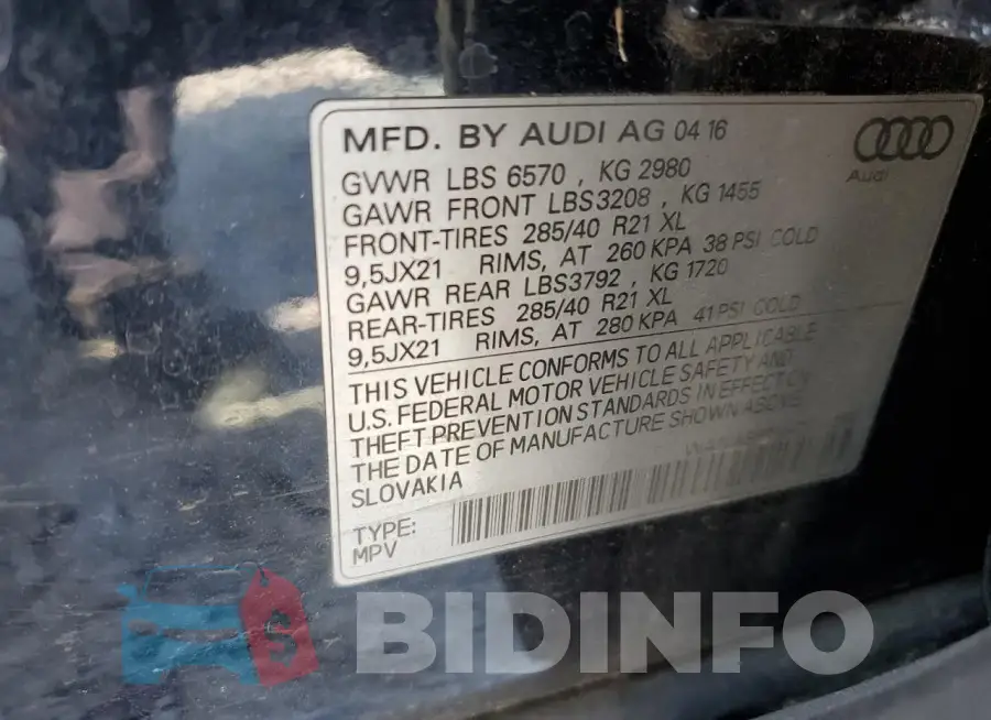 WA1VABF79HD014254 Photo# 13