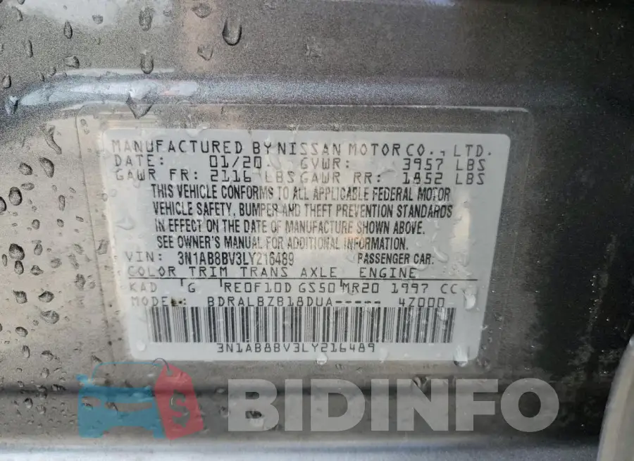 3N1AB8BV3LY216489 Photo# 12