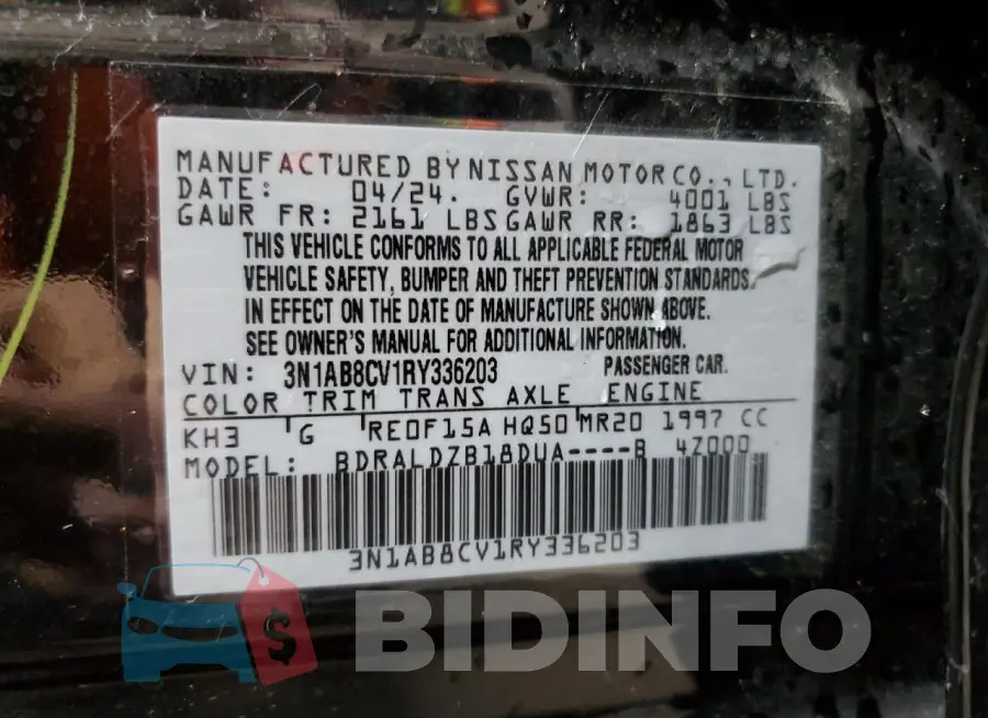 3N1AB8CV1RY336203 Photo# 12