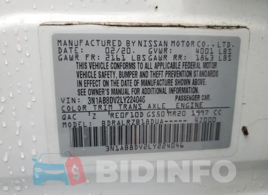 3N1AB8DV2LY224046 Photo# 12
