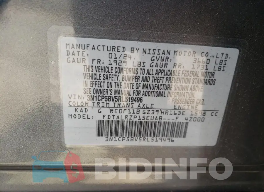3N1CP5BV5RL519496 Photo# 13