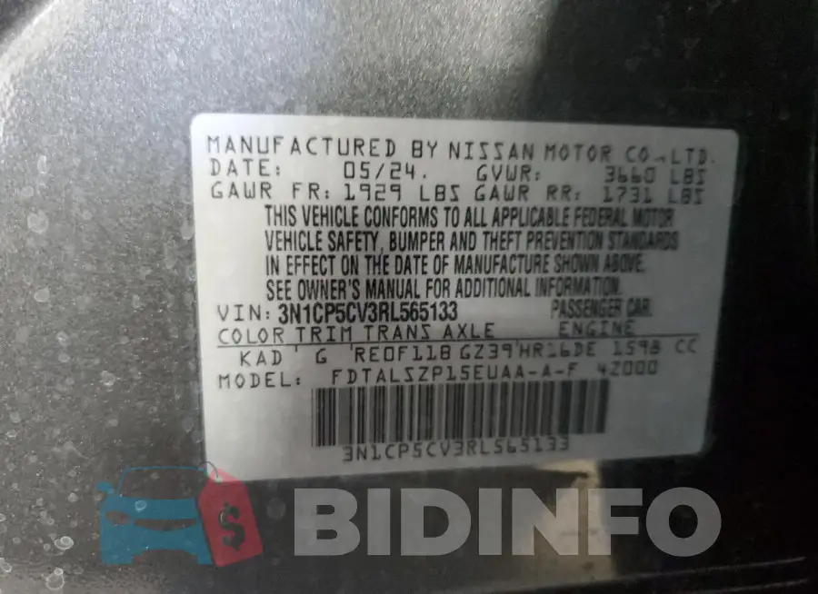 3N1CP5CV3RL565133 Photo# 13