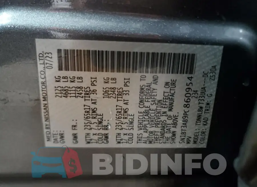 5N1BT3AB9PC860954 Photo# 13