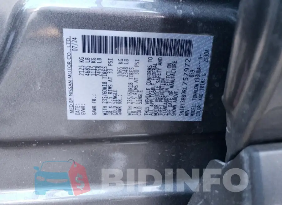 5N1BT3BB9RC757972 Photo# 13