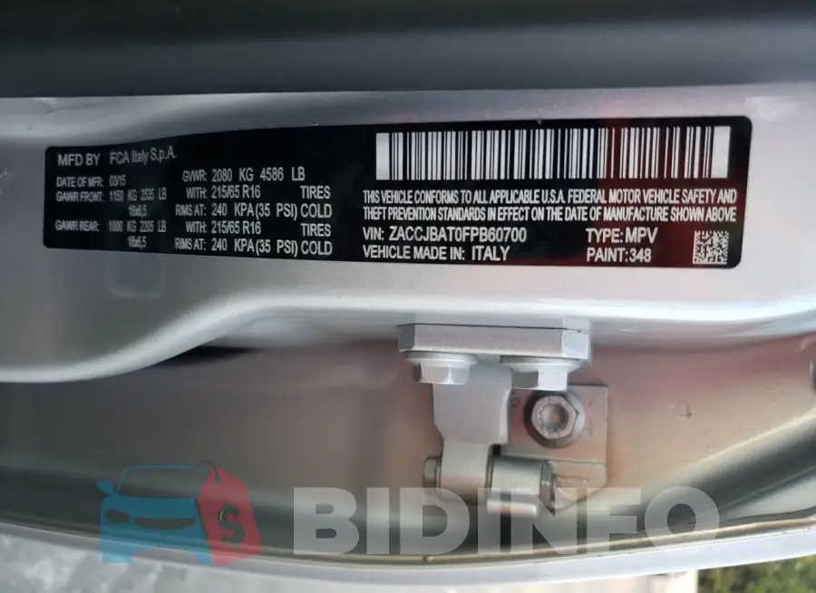 ZACCJBAT0FPB60700 Photo# 13