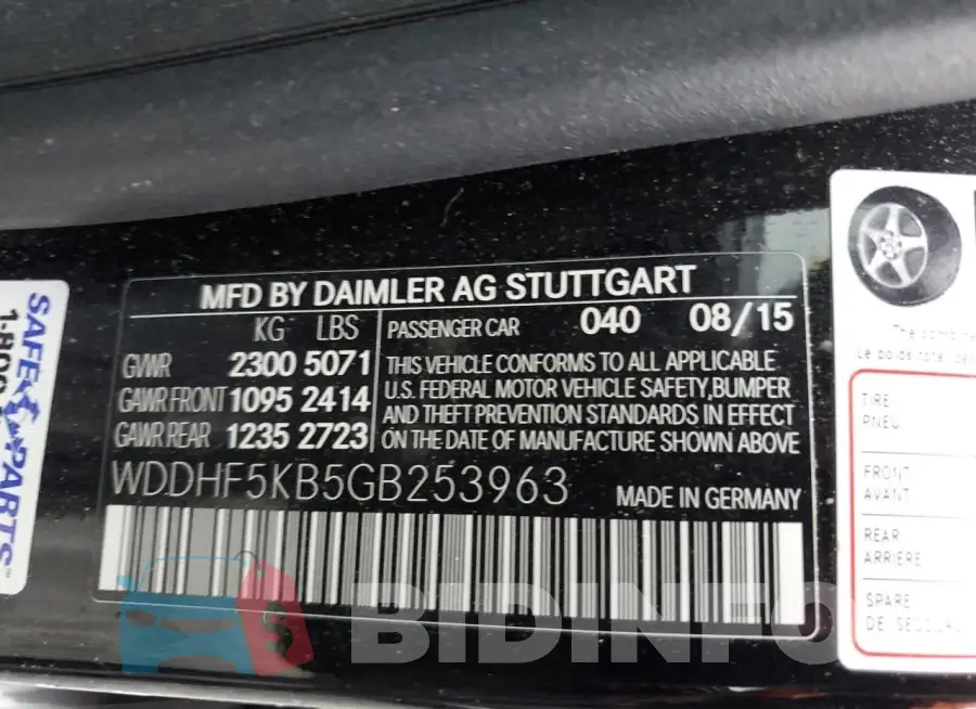 WDDHF5KB5GB253963 Photo# 13
