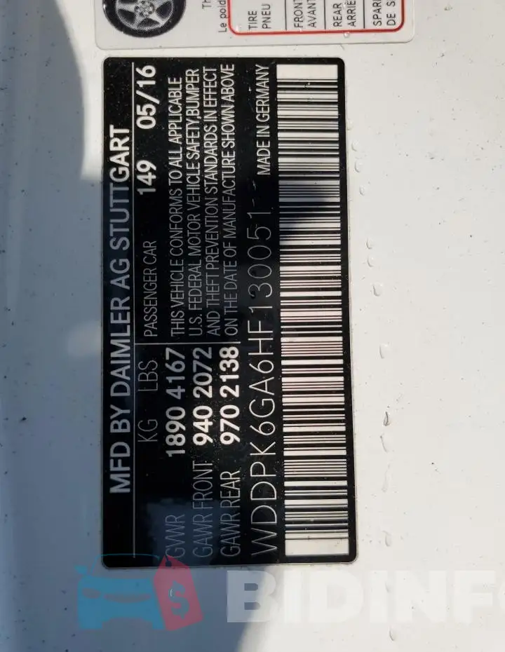 WDDPK6GA6HF130051 Photo# 12