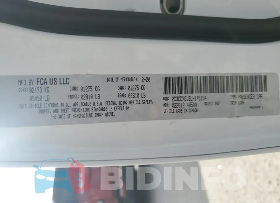 2C3CDXGJ9LH145194 Photo# 12