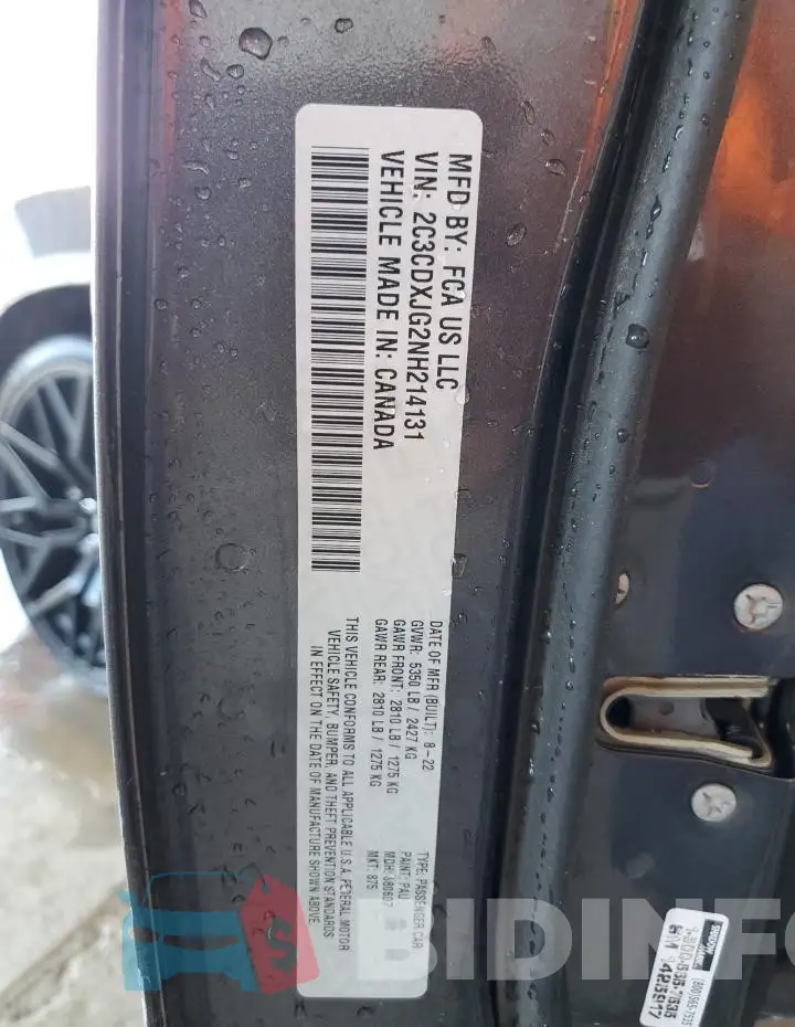 2C3CDXJG2NH214131 Photo# 12