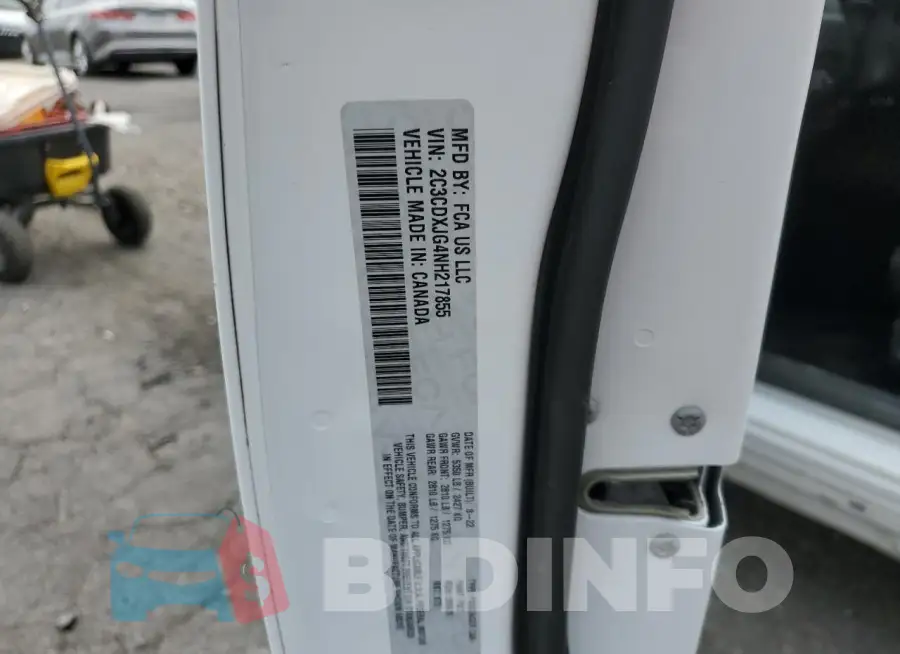 2C3CDXJG4NH217855 Photo# 13