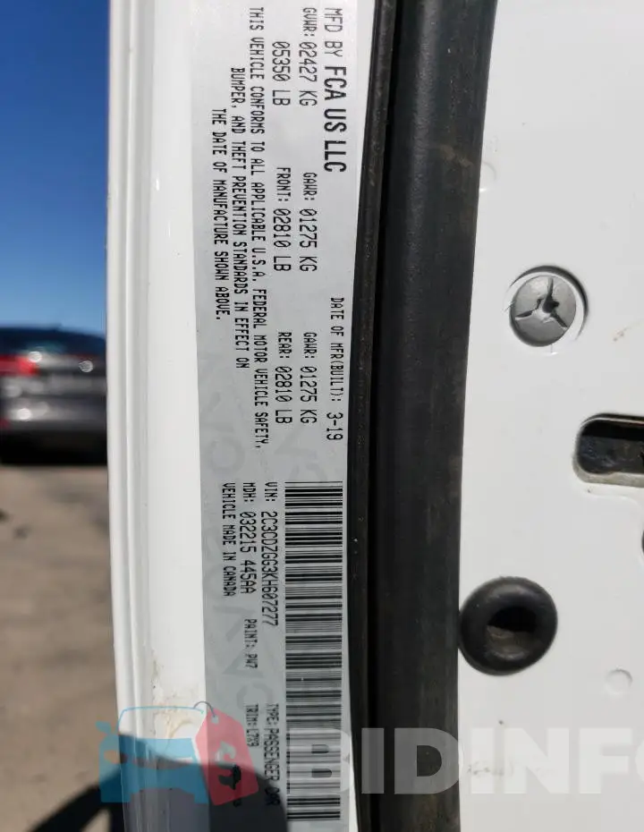 2C3CDZGG3KH607277 Photo# 12