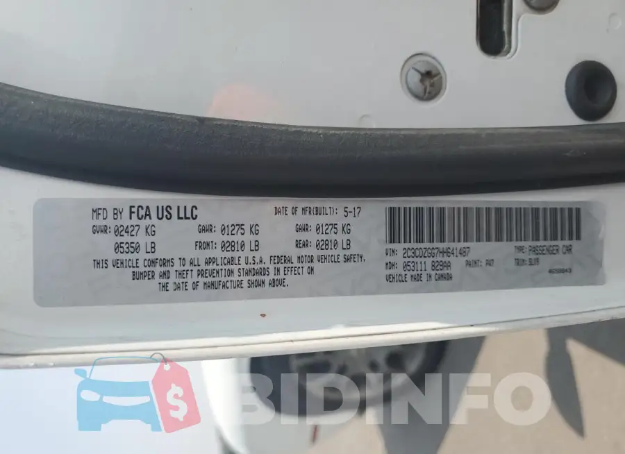 2C3CDZGG7HH641487 Photo# 13