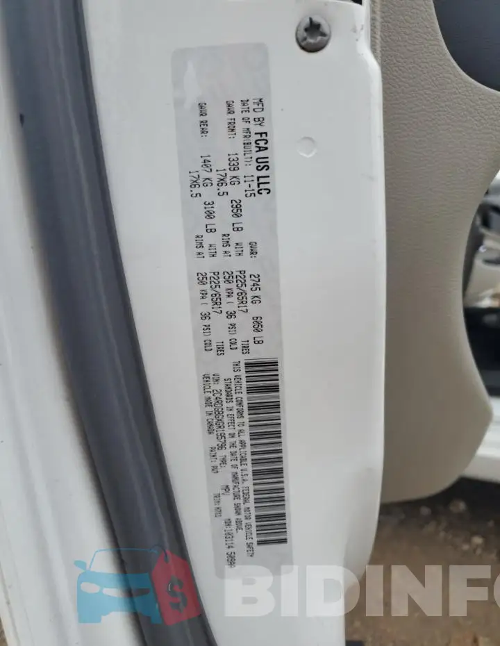 2C4RDGBGXGR195796 Photo# 13