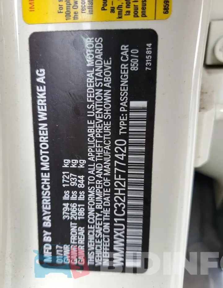 WMWXU1C32H2F77420 Photo# 12