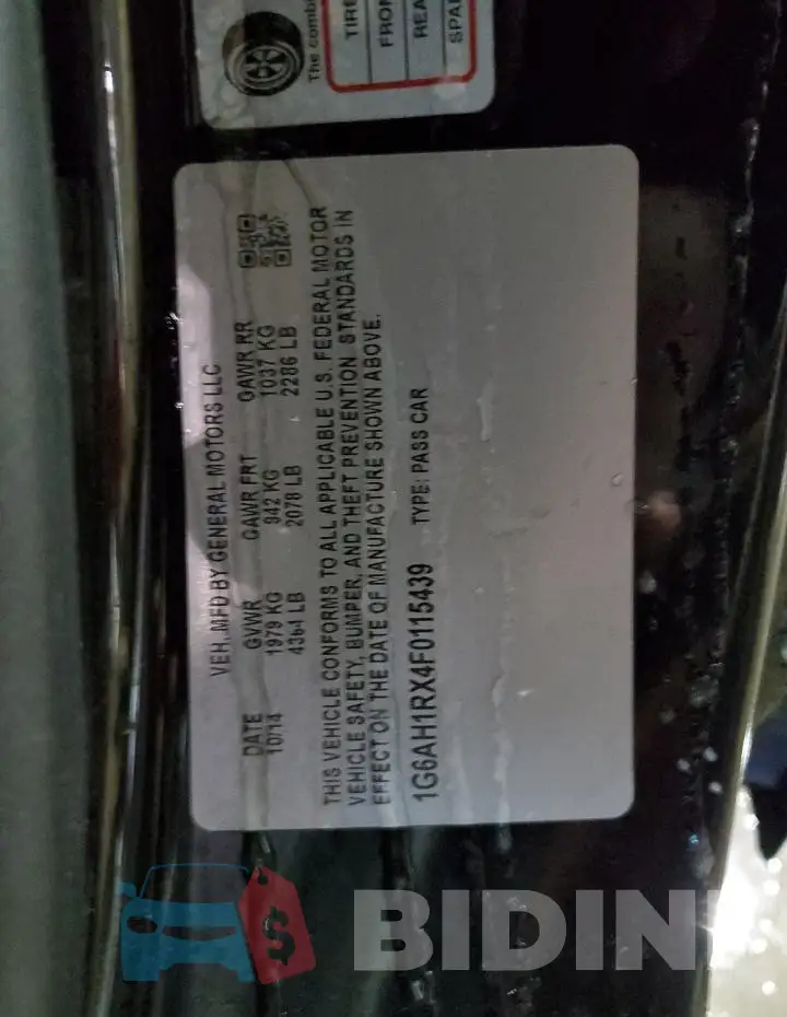 1G6AH1RX4F0115439 Photo# 12