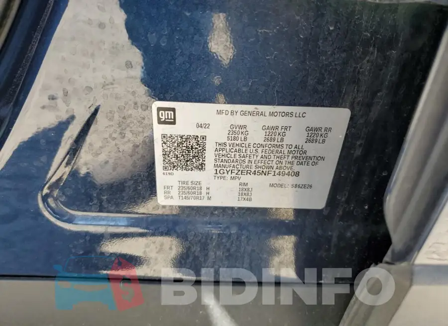 1GYFZER45NF149408 Photo# 13
