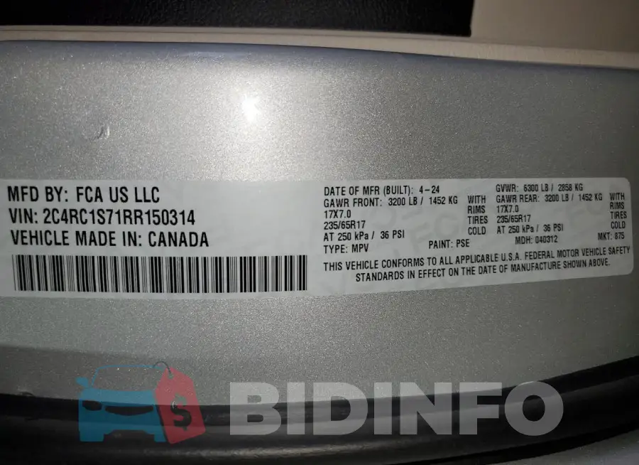 2C4RC1S71RR150314 Photo# 13