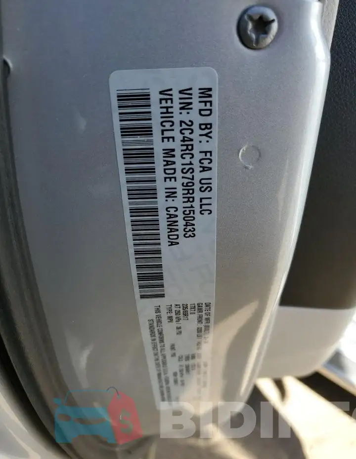 2C4RC1S79RR150433 Photo# 13