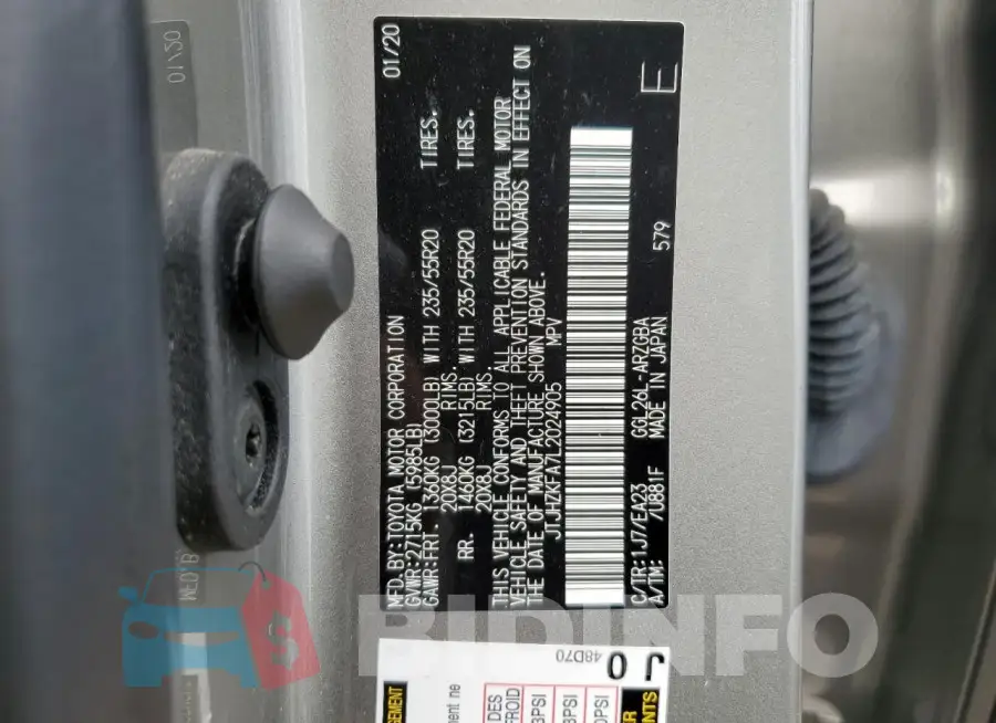 JTJHZKFA7L2024905 Photo# 12