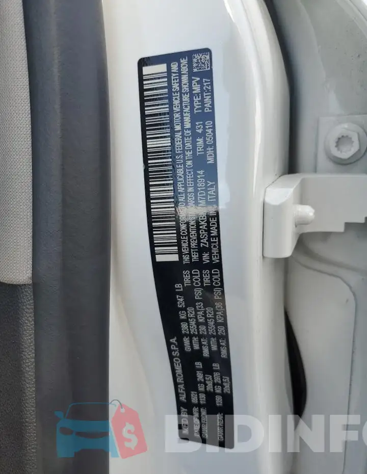 ZASPAKBN7M7D18914 Photo# 14