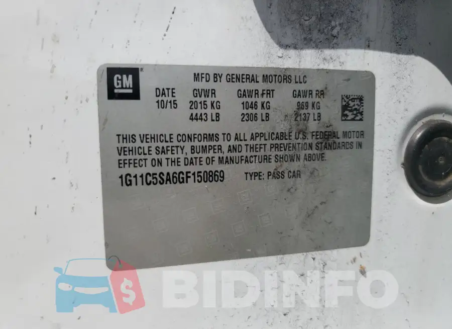 1G11C5SA6GF150869 Photo# 12