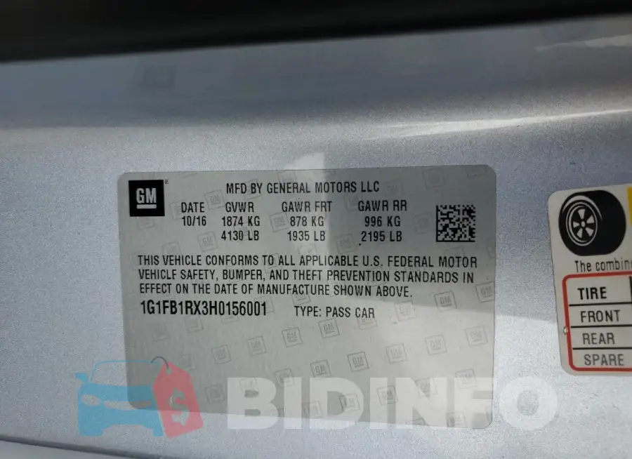 1G1FB1RX3H0156001 Photo# 12