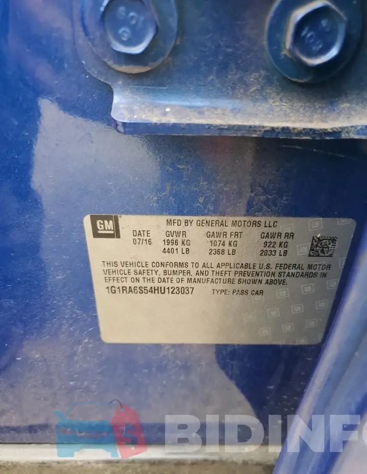 1G1RA6S54HU123037 Photo# 12