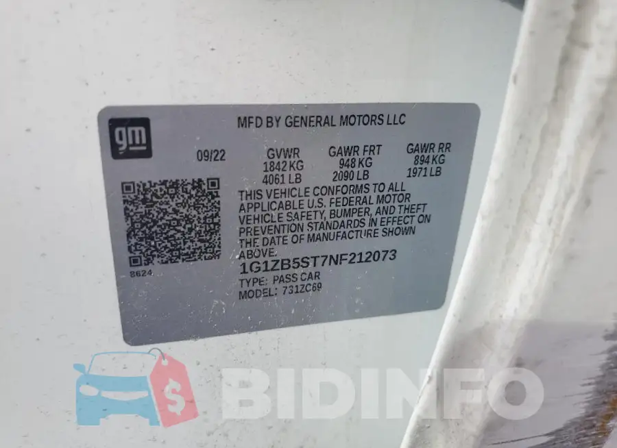 1G1ZB5ST7NF212073 Photo# 12