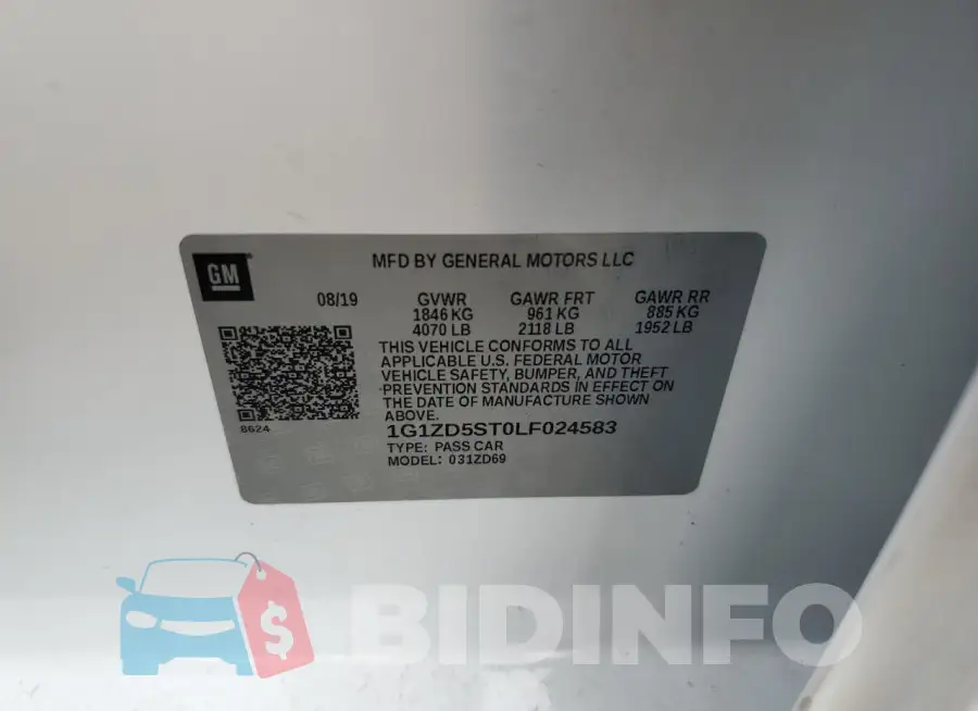 1G1ZD5ST0LF024583 Photo# 12