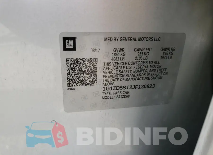 1G1ZD5ST2JF130823 Photo# 12