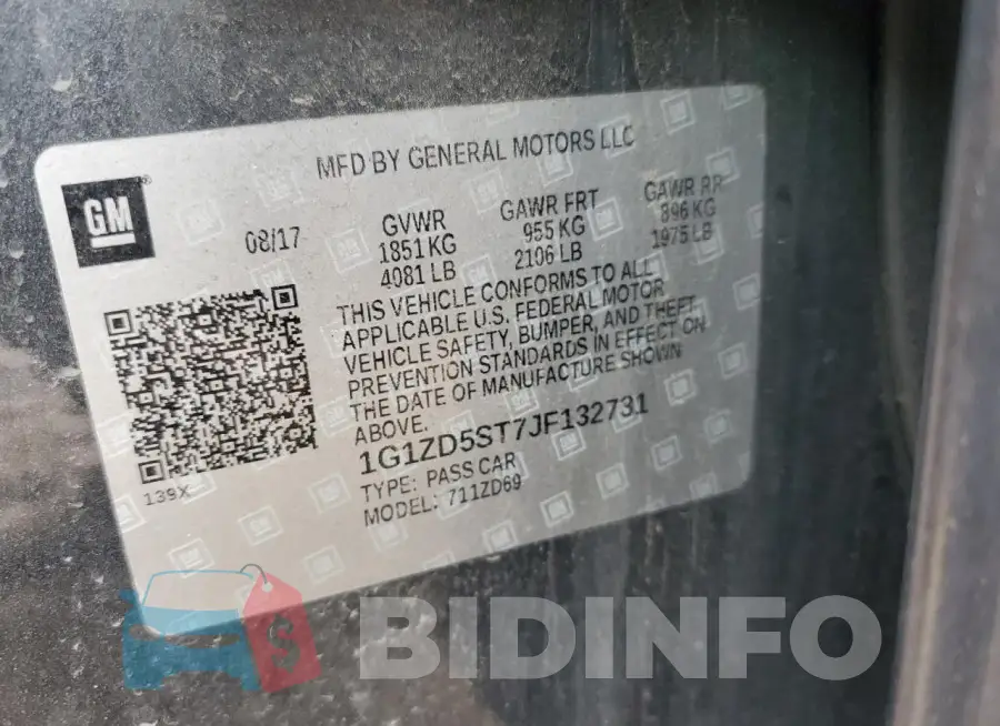 1G1ZD5ST7JF132731 Photo# 12