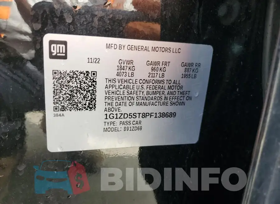 1G1ZD5ST8PF138689 Photo# 12