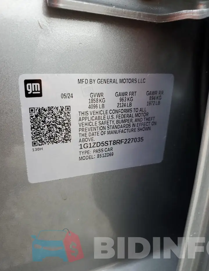 1G1ZD5ST8RF227035 Photo# 13