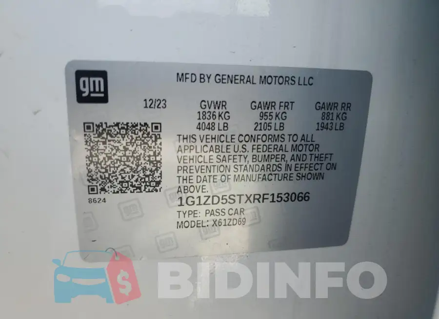 1G1ZD5STXRF153066 Photo# 12