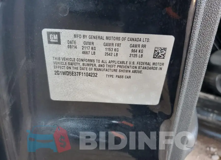 2G1WD5E37F1104232 Photo# 12