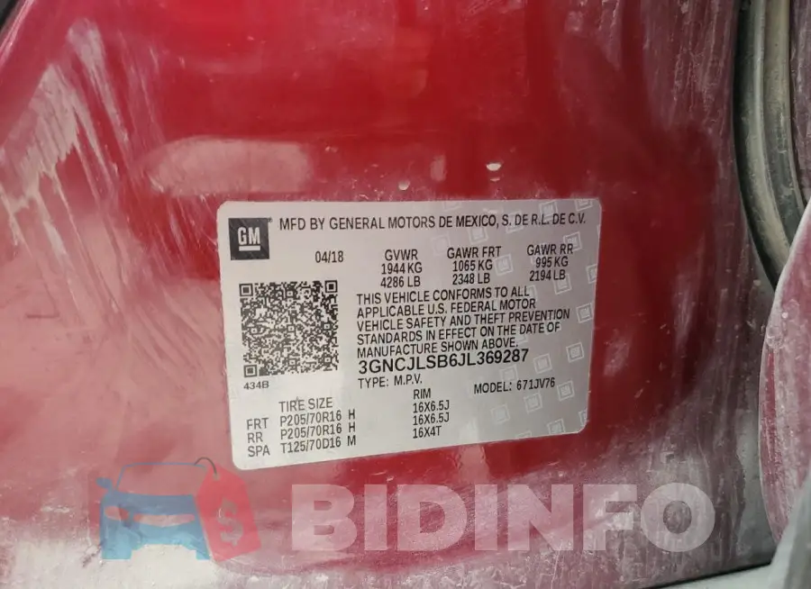 3GNCJLSB6JL369287 Photo# 13