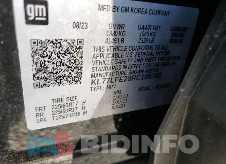 KL77LFE28RC109382 Photo# 13