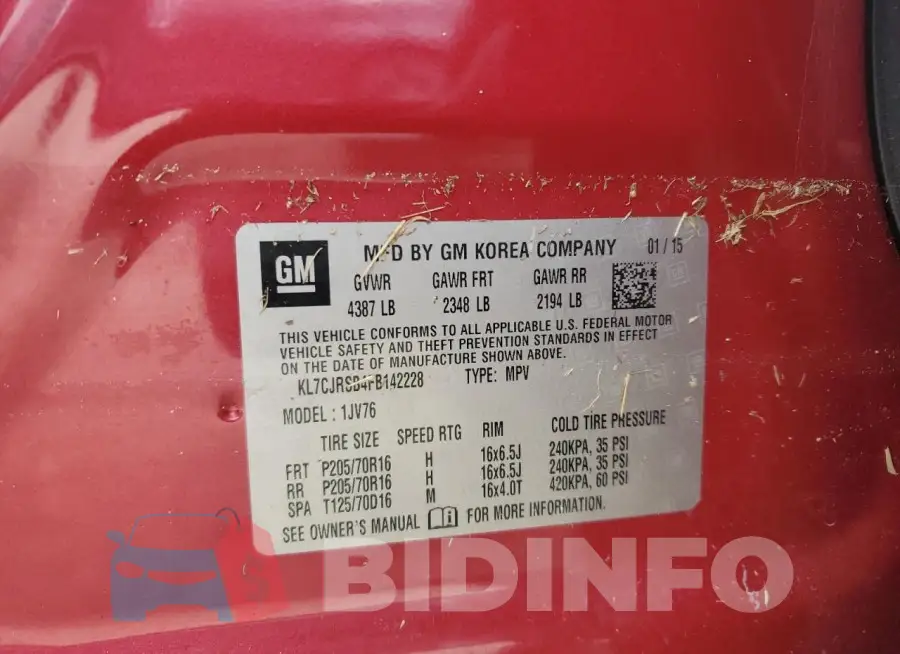 KL7CJRSB4FB142228 Photo# 13