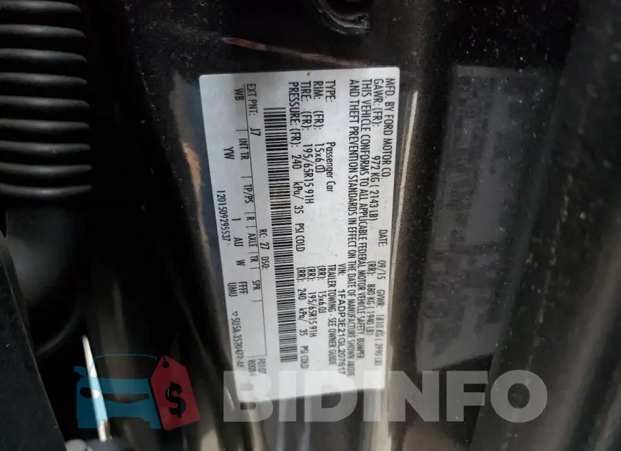 1FADP3E21GL207617 Photo# 12